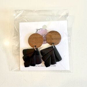 Handmade clay earrings. NWT never worn